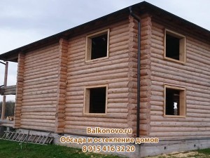 Обсада (окосячка) в деревянном доме в Калужской обл.