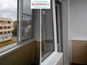 Балкон после остекления и отделки. г. Ступино (Московская область)